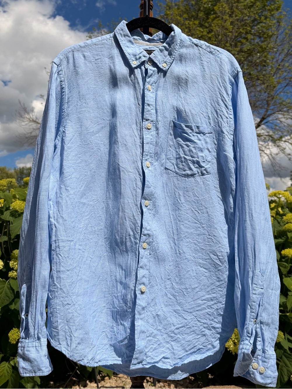 Banana Republic 100%Linen Men's Button-Down Shirt